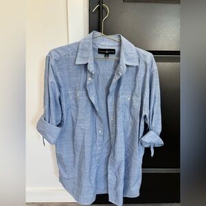 Men’s blue jean looking button down